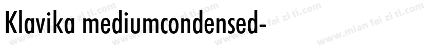 Klavika mediumcondensed字体转换